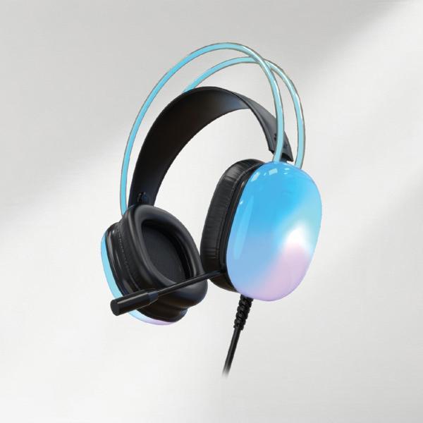 Polosmart PGS103 Kablolu 7.1 RGB Aydınlatmalı Gaming Oyuncu Kulaklık Mavi - Image 1