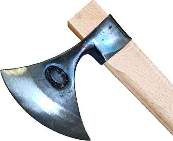 Karacasu Saplı Ay Balta 90 cm - Dövme Çelikten - Image 1