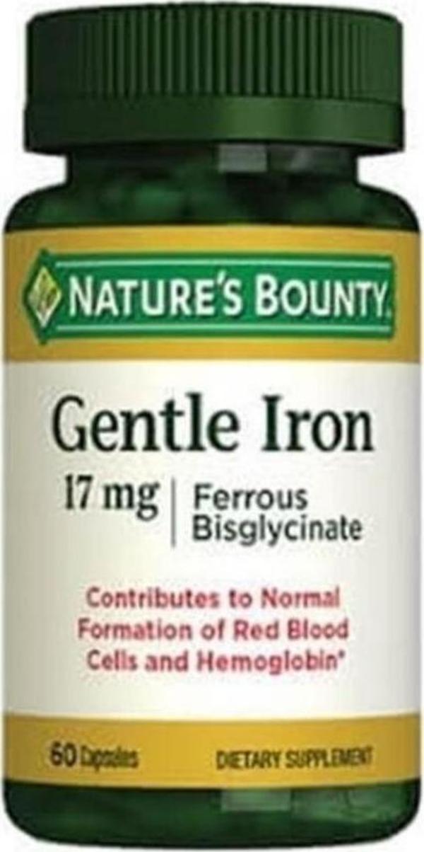 Nature's Bounty Gentle Iron 17 Mg 60 Kapsül - Image 1
