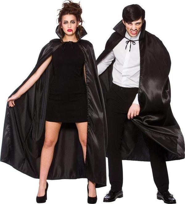 Siyah Renk Yakalı Halloween Pelerini 120 cm - Image 1
