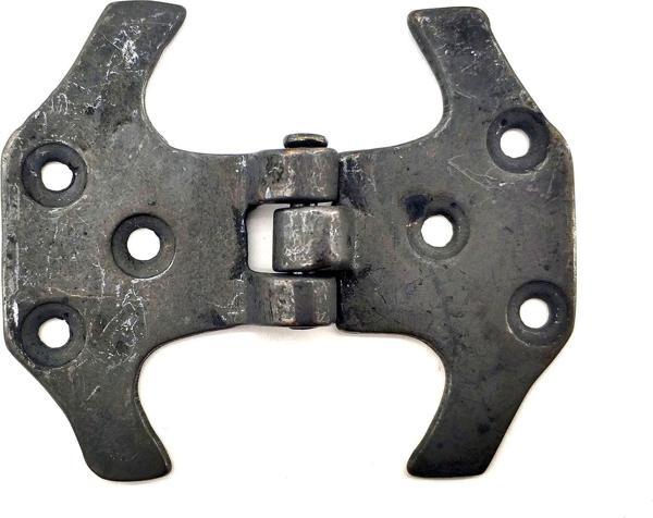 Antika Tarz Dekoratif Pirinç Fit Menteşe - 67 mm, Oksit - Image 1