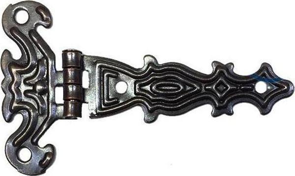 Dekoratif, Sac Tek Kuyruklu Menteşe - 40x68 mm, Küçük, Eskitme, 1 Adet - Image 1