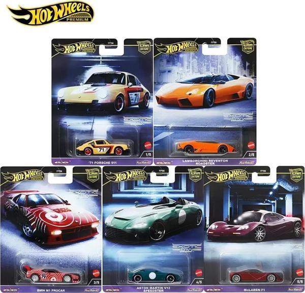 Hot Wheels Premium Car Culture Exotic Envy 5'Li Set - Image 1
