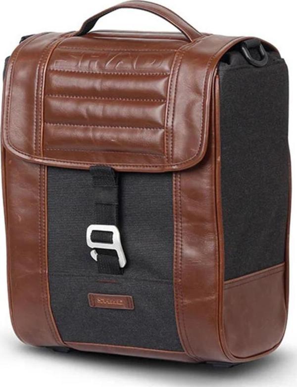Shad Cafe Racer Kahverengi Retro Yan Çanta Saddle Bag X0Sr38 - Image 1