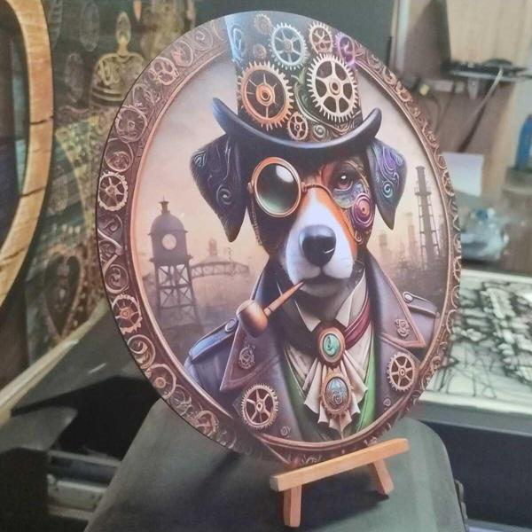 Deposundan Al Köpekli Duvar Tablosu - Image 1