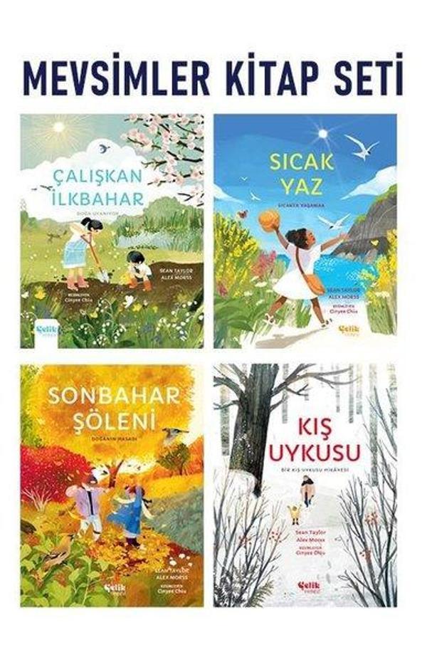 Çocuklar İçin Mevsimler Kitap Seti - 4 Kitap Takım - Çelik Yayınevi - Image 1