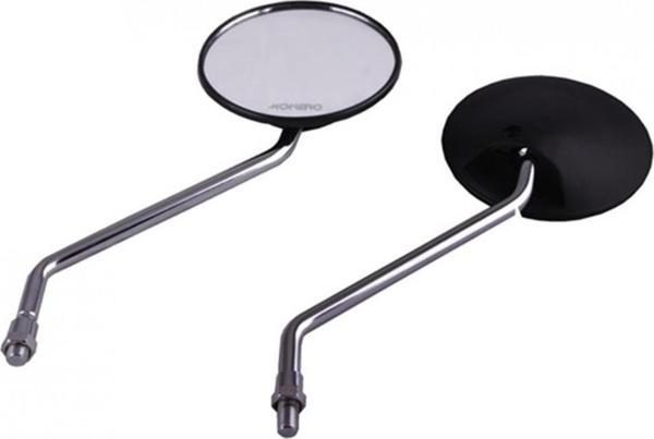 Motospartan Ayna Takımı  Qy103 Breton - Cg125 Agk Yuvarlak 10mm Siyah - Image 1