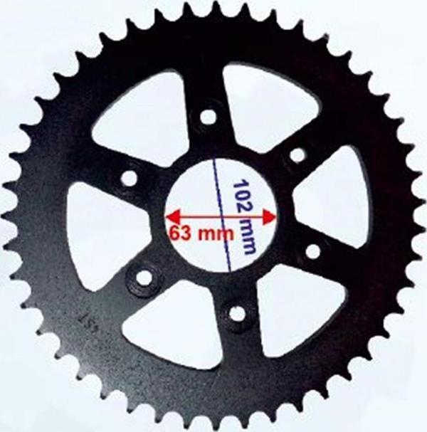 Motospartan Arka Dişli Bajaj Dominar 400 Ktm 200 Duke 390 2015 2020 45t - 520 İç 63mm 6 Delikli Ind  - Image 1