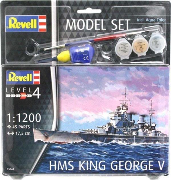 Akids Revell 1:1200 Hms King George V Model Seti 65161 Oyuncak - Image 1