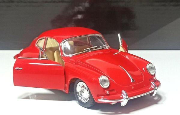 Kinsmart 1:32 Çek / Bırak Porsche 356 B Car 2 Kırmızı - Image 1