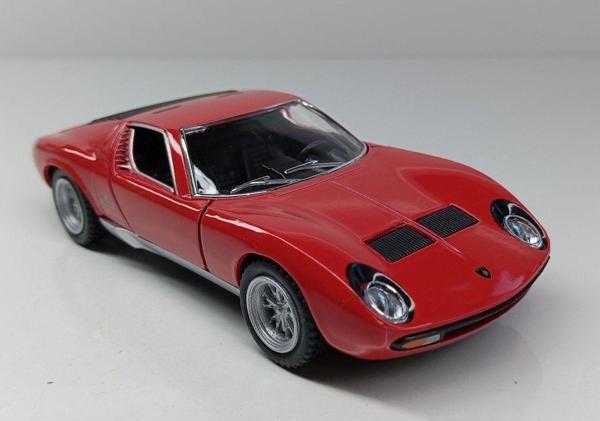 Kinsmart 1:34 Ölçek 1971 Lamborghini Miura P-400 Sv Çek/Bırak Metal Araba - Image 1