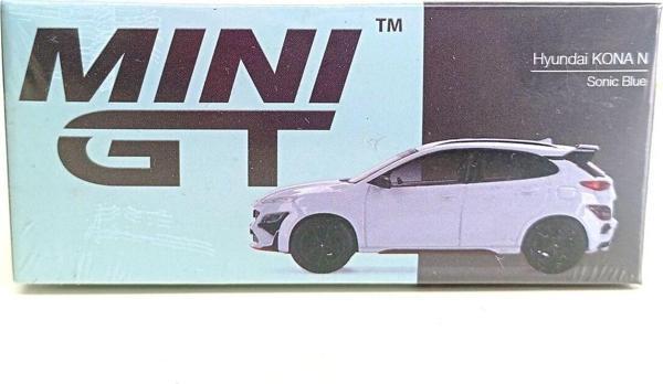 Mini Gt 1:64 Hyundai Kona N Sonic Blue - Image 1