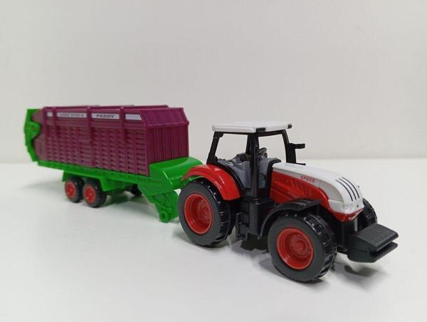 Farm 1:72 Römorklu Traktör Speed - Image 1