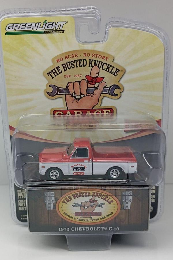Green G. L 1:64 1972 Chevrolet C-10 Pick-Up Motor Kabuğu Açılır - Image 1