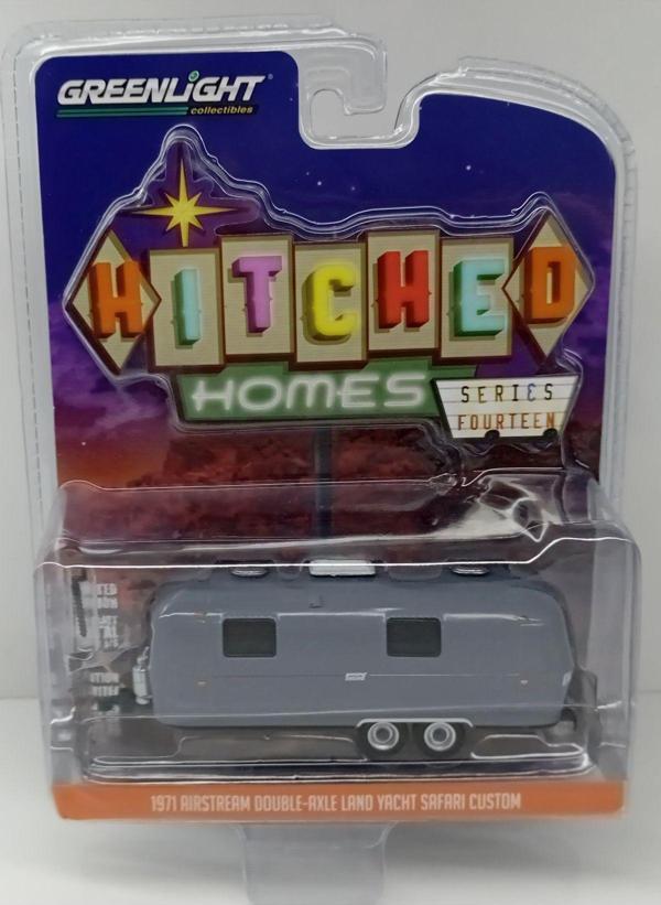 Greenlight 1:64 1971 Aırstream Double Axleland Yacht Safari Custom Caravan Gri - Image 1