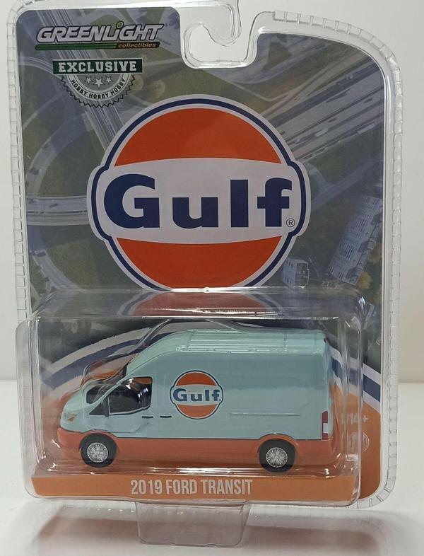 Greenlight 1:64 2019 Ford Transit Lwb High Roof - Gulf Minibüs - Image 1