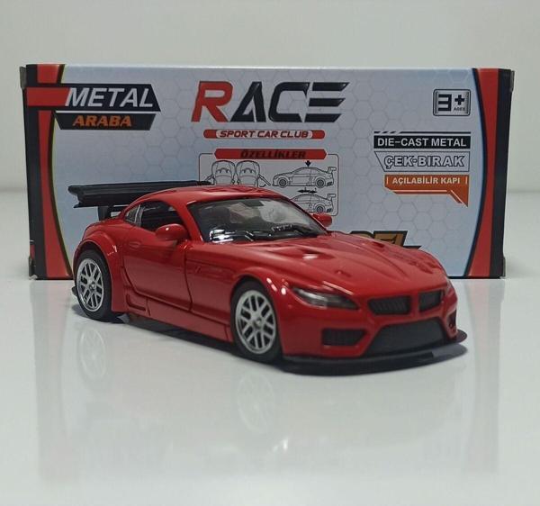 Motor Max Kırmızı 1:36 Bmw M Series Çek-Bırak Metal Araba - Image 1