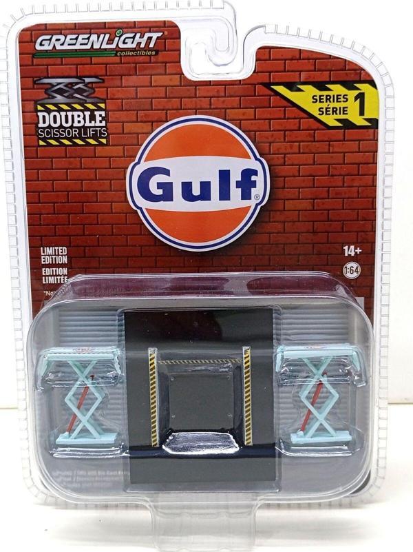 Greenlight 1:64 Double Scıssor Lıfts Gulf - Image 1
