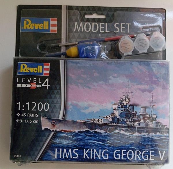Revell 1:1200 45 Parça Hms King George V ( Maket Kit Plastik) - Image 1