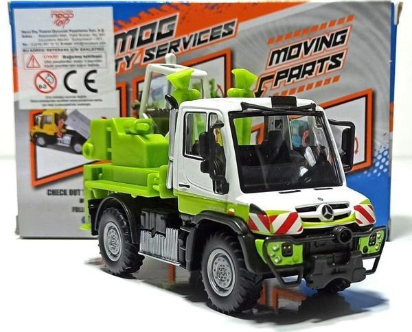 Maisto Unimog Mercedes-Benz Metal Model Yeşil - Image 1