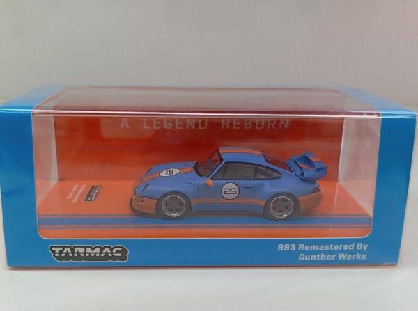 Tarmac Works Dianomi Tarmac 64 Porsche 993 Remastered By Gunther Werks Blue (8 Cm Uzunluğunda - Image 1