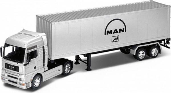 Welly Gri 1:32 Man Model Oyuncak Tır - Image 1