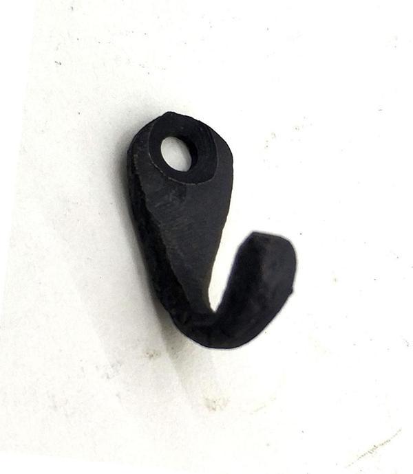 Antika Tarz Dekoratif Pirinç Tekli Mini Askı - 27x11 mm, Oksit - Image 1