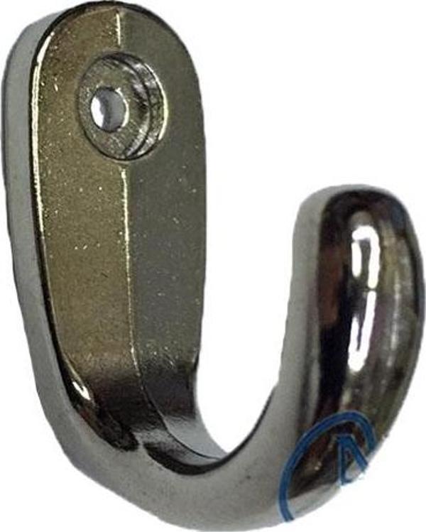 Büyük Tekli Fincan Askı, Dekor Askısı - Nikel, 100 Adet, 12x23x30 mm - Image 1