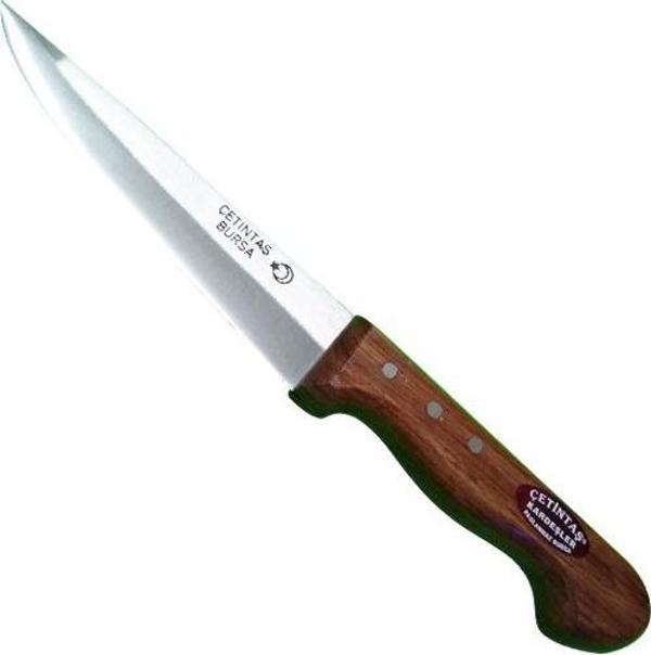Çetintaş Bursa Kurban ve Kasap Bıçağı No:1, 14 cm, Ahşap Gül Sap - Image 1