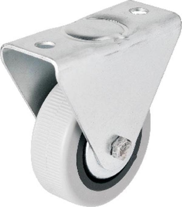 Hts 106 - 50 mm Sabit Kapaklı Gri PVC Teker - Image 1