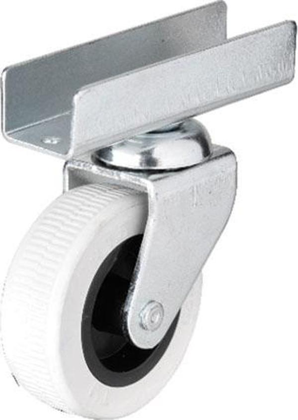 Hts 323 - 50x20 mm Gri Uzun U Tablalı Teker 4 Adet - Image 1