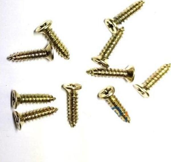 Klips, Menteşe, Ayak, Ağaç, Sunta Vidası 2,2x9,5mm - Sarı 100 Adet - Image 1