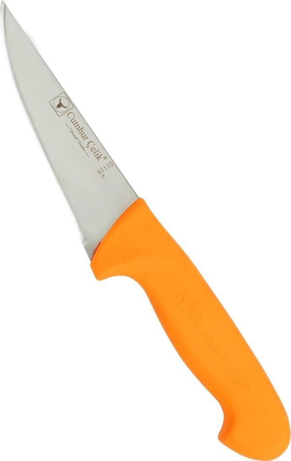 Sürmene Cumhur Çelik 61110 Sivri Kasap Bıçağı, 13 cm, Kaymaz Sap - Image 1
