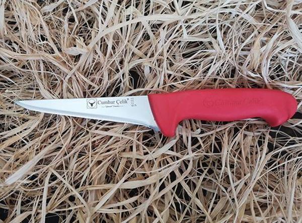 Sürmene Cumhur Çelik 61111 Kasap Sıyırma Bıçağı, 12,5 cm, Kaymaz Sap - Image 1