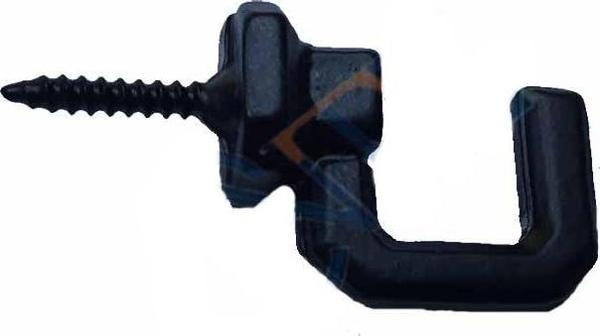 Vidalı Kanca, Askı Büyük - 15x23mm, Siyah - 1 Adet - Image 1