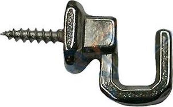 Vidalı Kanca, Askı Küçük - 15x18mm, Nikel - 100 Adet - Image 1