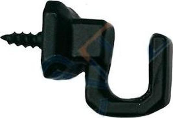 Vidalı Kanca, Askı Küçük - 15x18mm, Siyah - 1 Adet - Image 1