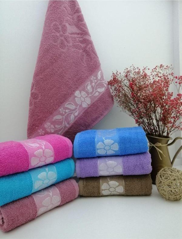 Sertay 50X85 %100 Pamuk Bukle Jakar El Havlusu Papatya 12'Li - Image 1