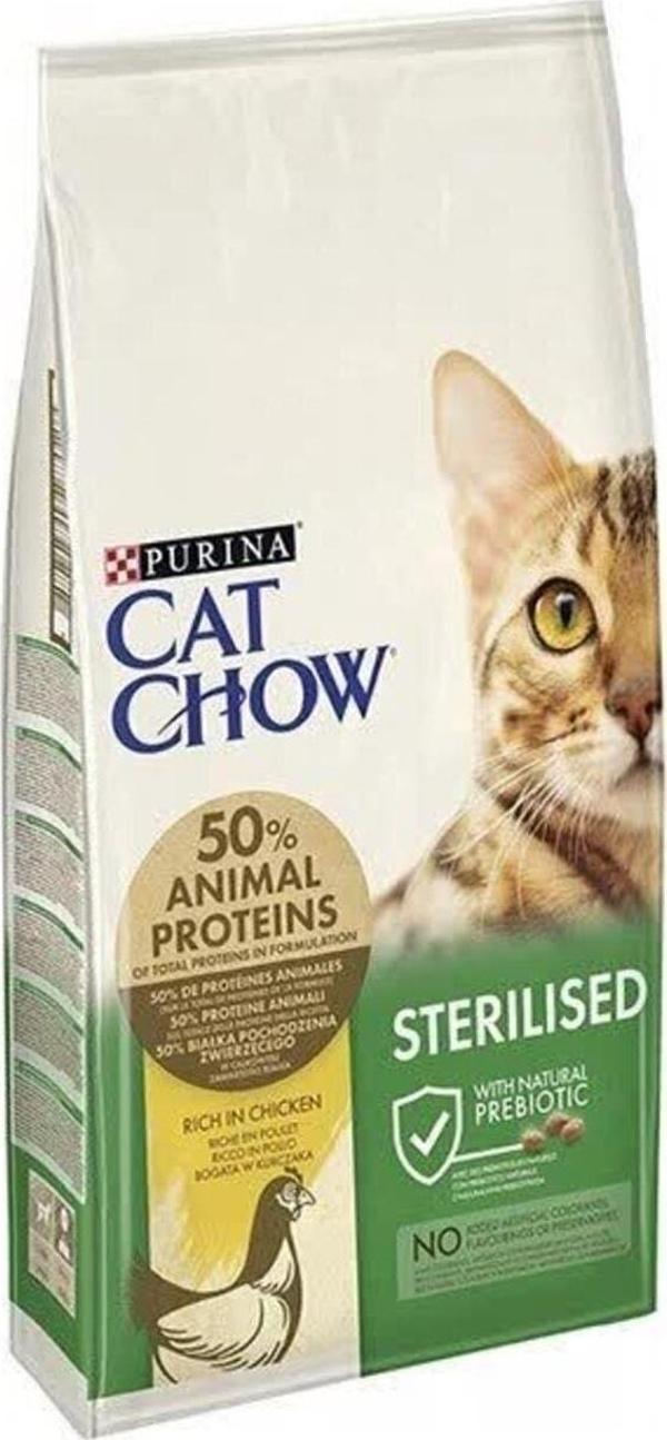 Cat Chow Kısırlaştırılmış Tavuklu Kedi Maması 15 Kg - Image 1