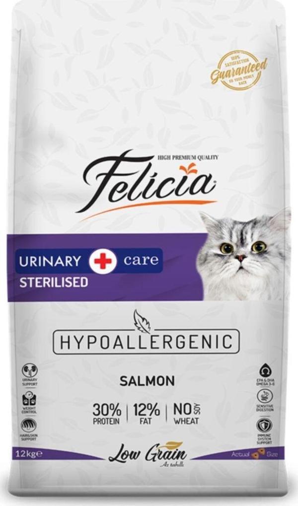 Felicia Az Tahıllı Hypoallergenic Somonlu Sterilised Yetişkin Kedi Maması 2Kg. - Image 1