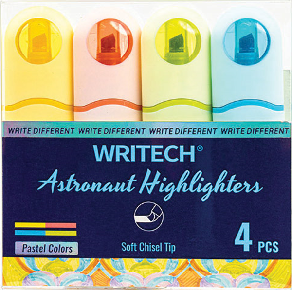 WRITECH W-8154 ASTRONOT FOSFORLU KALEM PASTEL 4 RENK - 4'LÜ - Image 1