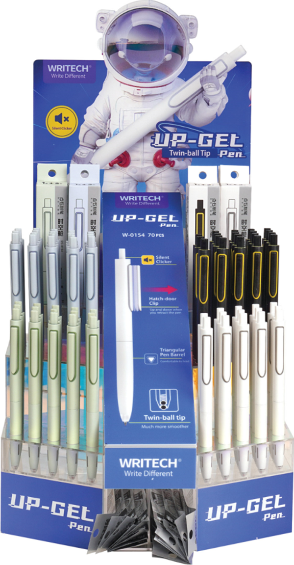 WRITECH W-0154 UP 0,5MM MAVİ JEL KALEM - 70'Lİ STAND - Image 1