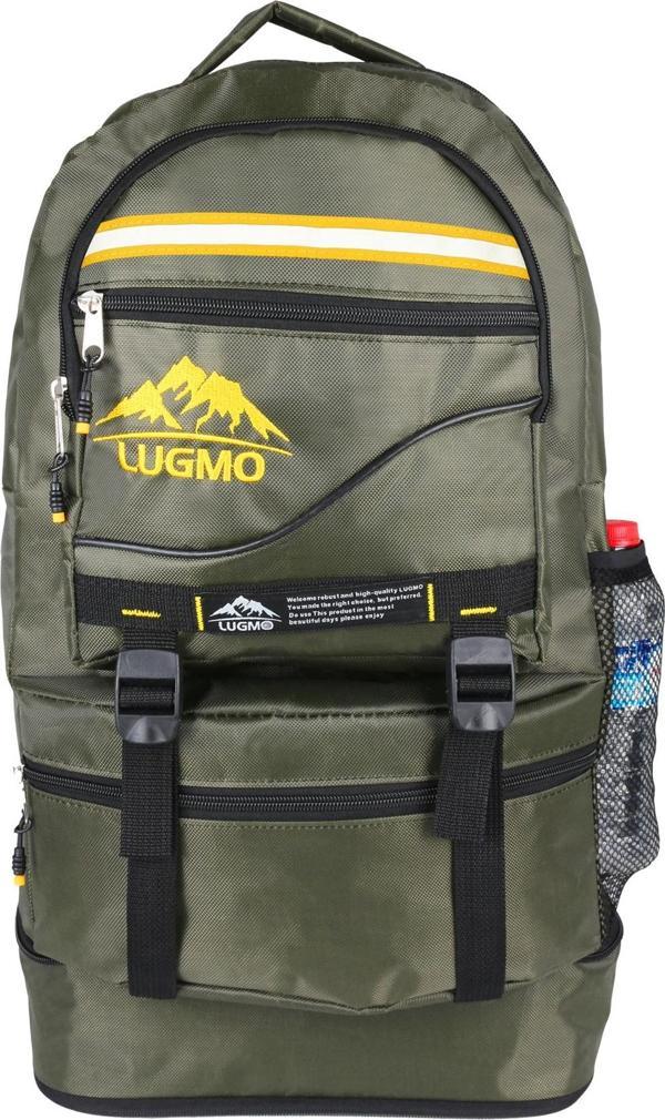 Lugmo Dağcı Sırt Çantası Deprem Çantası Körüklü Reflektörlü 65 Litre Haki - Image 1