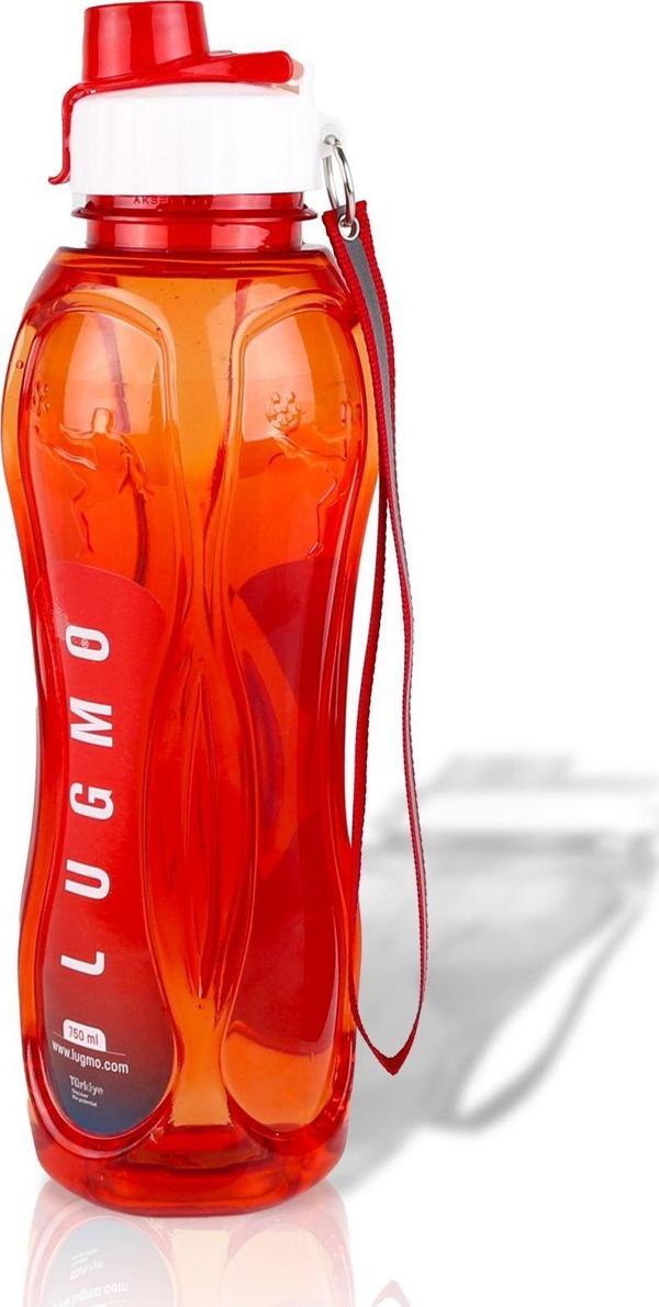 Lugmo Matara Suluk Kapaklı Okul Spor 750 ML Kırmızı-Turuncu - Image 1