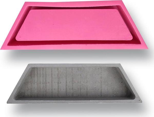Döküm Beton Hediyeli Silikon Kalıp  281x82x44mm  No:20  - Image 1