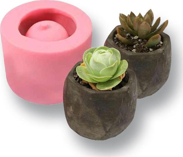 Döküm Beton Hediyeli Silikon Kalıp 120x86mm No:45  - Image 1
