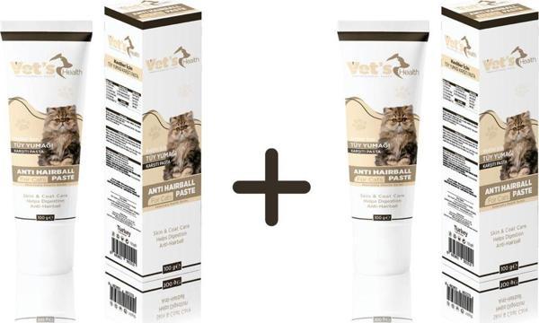Vet's Health Anti-Hairball Paste Kediler Için Tüy Yumağı Önleyici Pasta 100G (2Adet) - Image 1