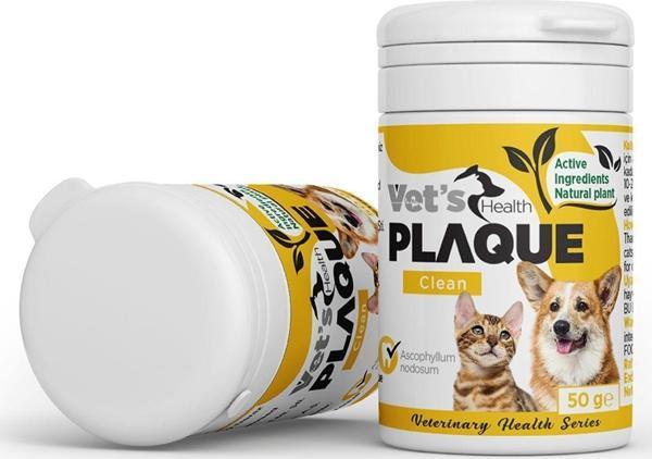 Vet's Health Plaqueclean Kedi Ve Köpekler İçin Diş Taşı, Tartar Ve Plak Giderici Ağız Ve Diş Bakım Ürünü 50G - Image 1