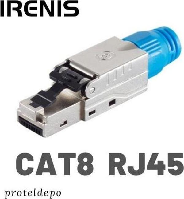 IRENIS CAT8 RJ45 Aletsiz Montaj tipi Konnektör, Cat8, Cat7 Kablo uyumlu - Image 1