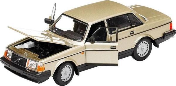 Volvo 240 GL Gold Metallic  1/24 Diecast Model Araba Koleksiyon - Image 1